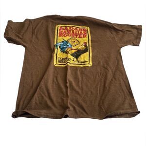 Bad Rooster Kauai vintage, inspired tee NWOT s/s brown